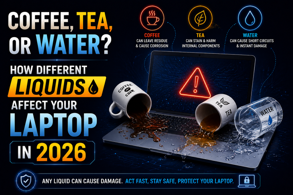 Coffee, Tea, or Water? How Different Liquids Affect Your Laptop in 2026